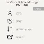 Intex: PureSpa: Sahara Tan Inflatable Hot Tub Set – 6 Person – 85″ Round Outdoor Heated Bubble Spa, Jet Massage, Cover, Hard Water Treatment System - Image 5