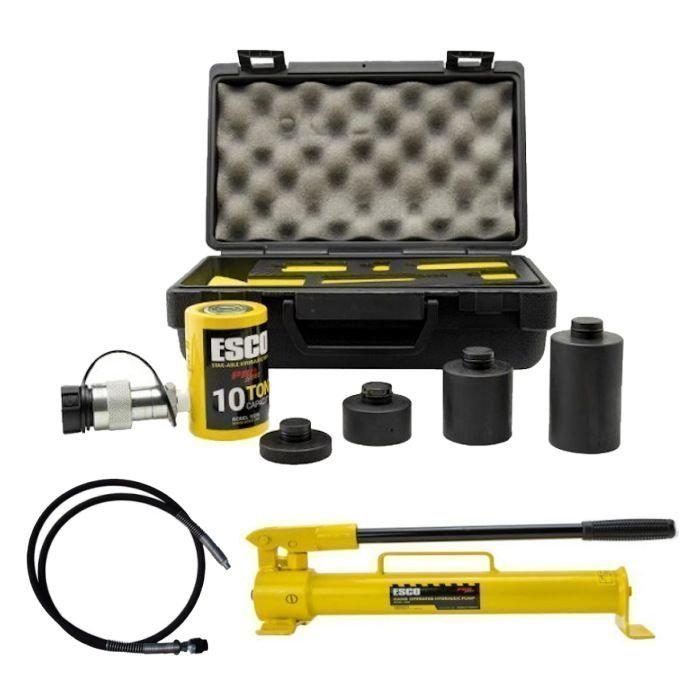 1-43.jpg ESCO 10-Ton Hydraulic Stak-Able Ram Kit with 1 Quart Pump - Image 1