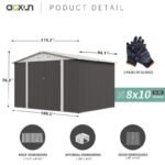 10 ft. W x 8 ft. D Storage Shed - Image 8