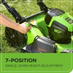 Greenworks 80V 21″ Cordless Self-Propelled Lawn Mowers. - Image 4