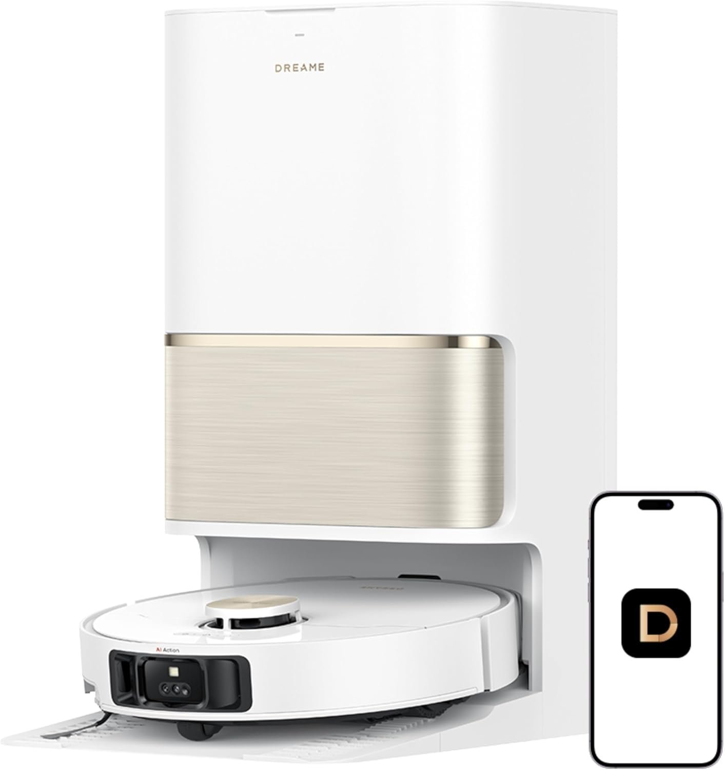 61t-6tbVyYL._AC_SL1500-1.jpg DREAME L50 Ultra Robot Vacuum & Mop, 19,500Pa, Auto-Empty - Image 1