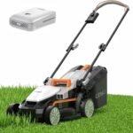 Litheli 13″ 20V Cordless Lawn Mower with 4.0Ah Battery