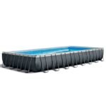 Intex 24ft x 12ft x 52in Ultra XTR Frame Rectangular Swimming Pool Set with Sand Filter Pump, Ladder, Ground Cloth, Cover and Robot Vacuum - Image 8