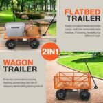 SuperHandy Electric-Assist Garden Cart, 5.7 Cu Ft, 440 lbs Load, All-Terrain Wheels - Image 2