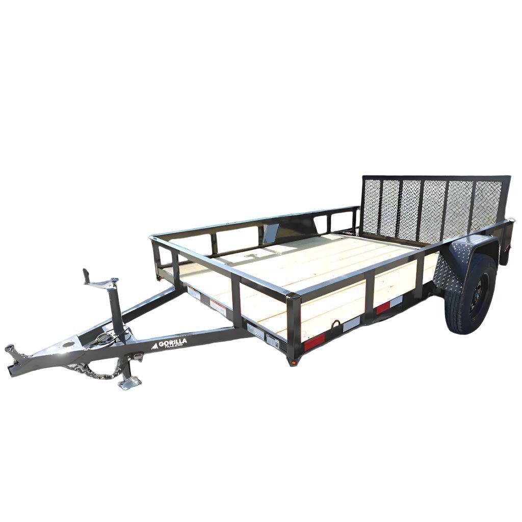 DSC03451_1_15094dba-7fbd-489e-b0ca-d189babe771f.jpg 6′ 4″ x 10 Utility Trailer Dovetail Powder Coated With Gate 3,500lb Axle - Image 1
