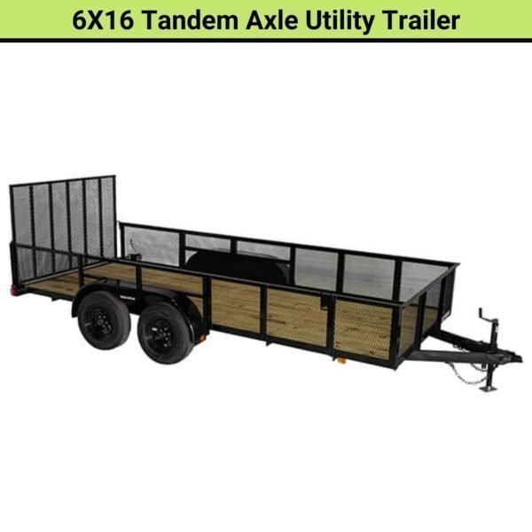 U6X16T15O-600x600-1.jpg Triple Crown 6X16 Tandem Axle Utility Trailer | U6X16T15O - Image 1