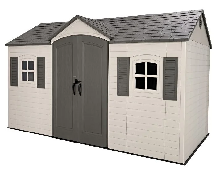 e1-24-1.webp Lifetime Legacy 15×8 Plastic Storage Shed Kit w/ Floors - Image 1