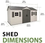 Lifetime Legacy 15×8 Plastic Storage Shed Kit w/ Floors - Image 3