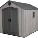 Lifetime Outdoor Storage Shed, 8 x 10 Foot, Grays